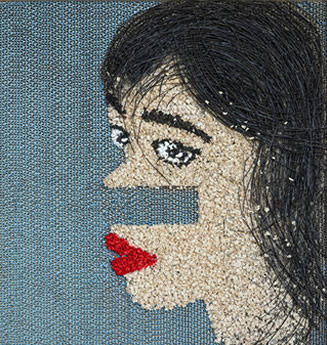 Geheimnis oder zurückgehaltene Identität | 100 x 95 cm